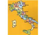 Rozdělení lokálních map Itálie